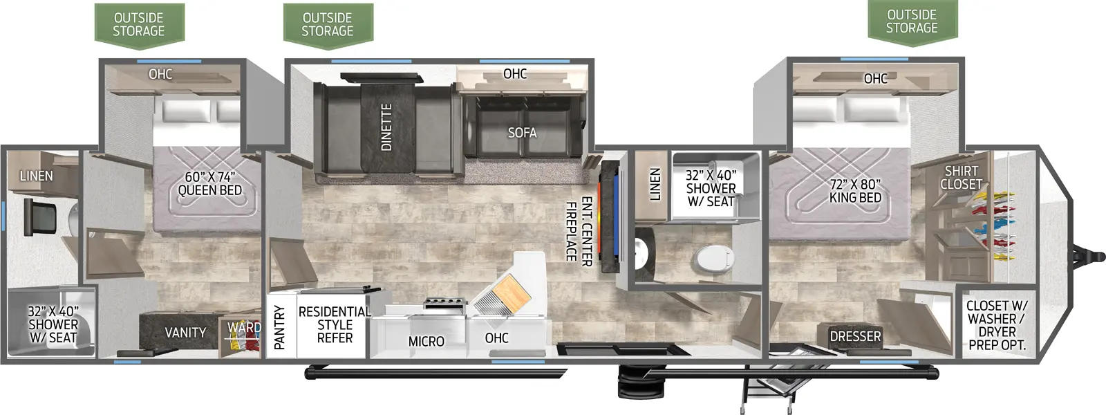 Puma Destination 39DBT Floorplan